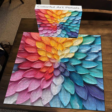 Petali d'arte colorati puzzle puzzle 1000 pezzi
